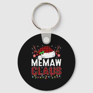 Porte-clés Lumières de Noël Memaw Claus Famille assortie de N