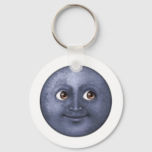Porte-clés Lune bleu foncé - Emoji