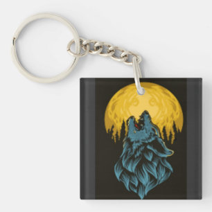 Porte-clés Lune de loup