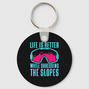 Porte-clés Lunettes de ski snowboard rétro vintage années 80 