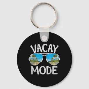 Porte-clés Lunettes de soleil de vacances d'été Palmier Plage