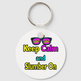Porte-clés Lunettes de soleil Hipster Crown Gardez votre calm