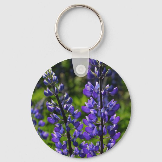 Porte-clés Lupines bleues (Recto)