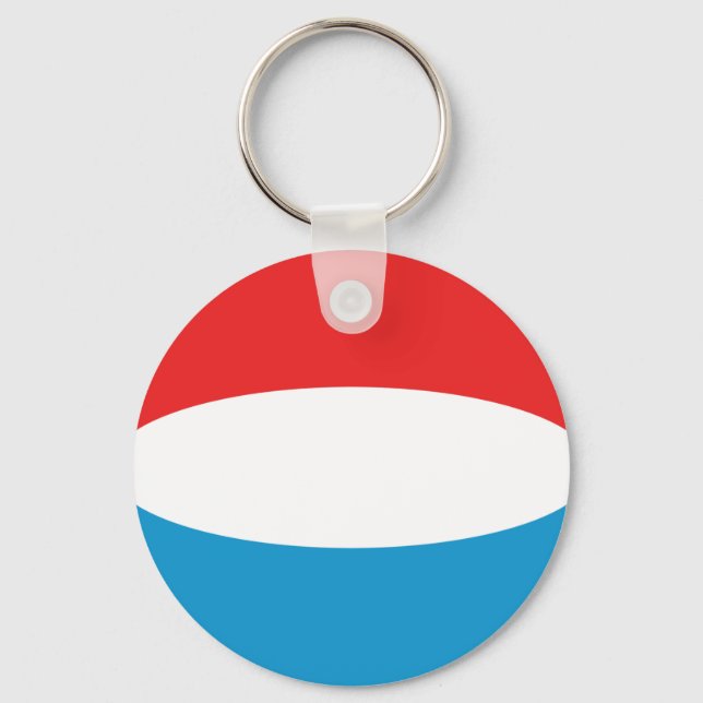 Porte-clés Luxembourg Porte - clé du drapeau Fisheye (Recto)