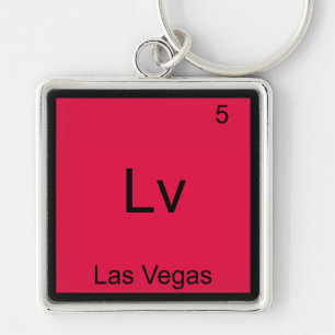 Porte-clés Lv - Las Vegas City Chimie Élément Symbole Tee