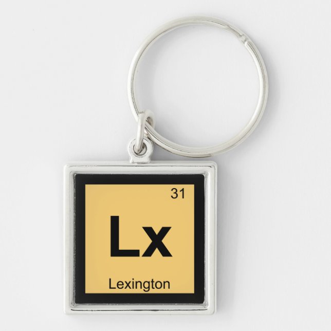 Porte-clés Lx - Tableau périodique de chimie du Kentucky de L (Devant)