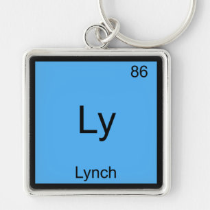 Porte-clés Ly - Lynch Funny Chimie Élément Symbole T-shirt