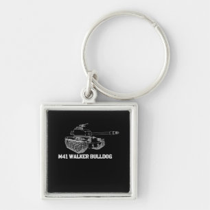 Porte-clés M41 Walker Bulldog American Light Army Tank Don