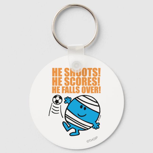 Porte-clés M. Bump Jouant Au Football (Recto)