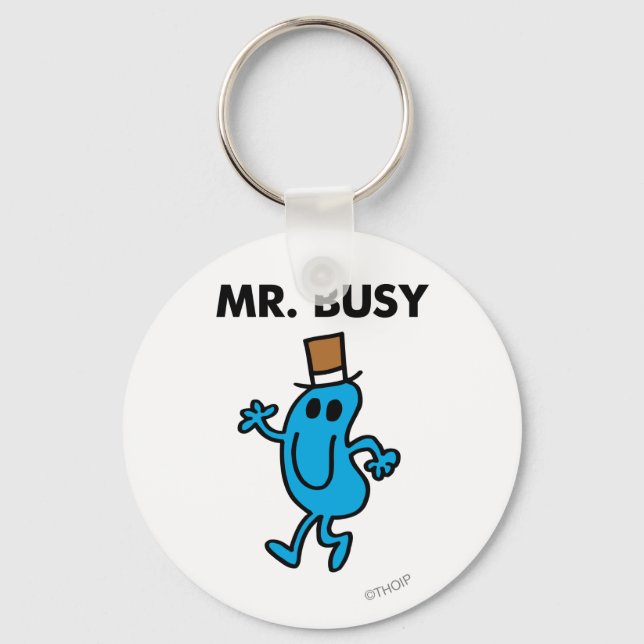 Porte-clés M. Busy Waving Bonjour (Recto)