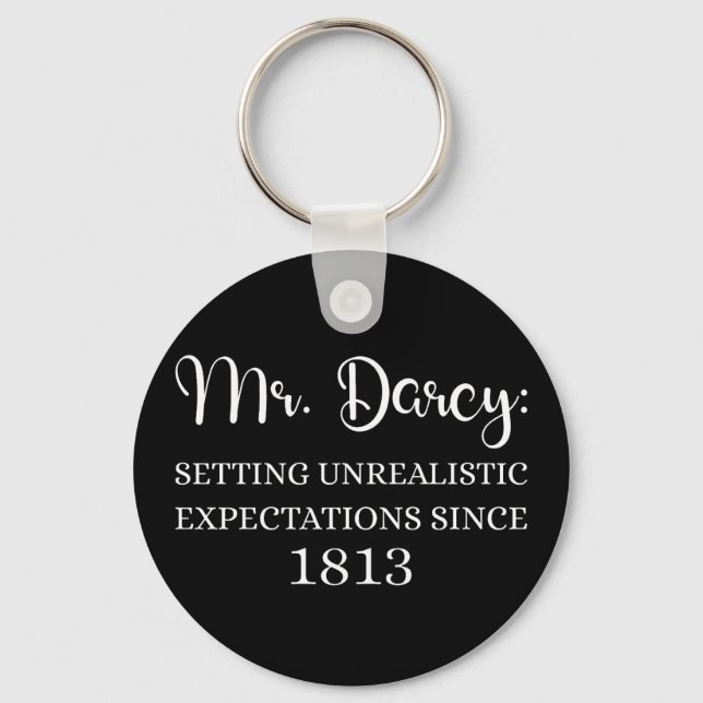 Porte-clés M. Darcy : Attentes irréalistes Depuis 1813 (Recto)