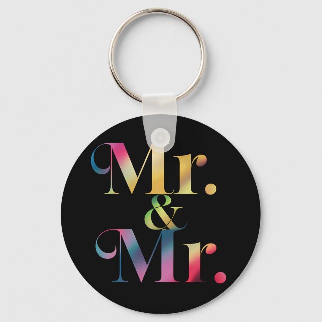 Porte-clés M. & M. Gay Bachelor Party Mariage gay (Recto)