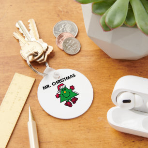 Porte-clés M. Noël Casquette et gants festifs