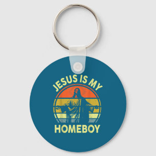 Porte-clés Ma chemise Jésus Homeboy Rétro Chrétien Religieux