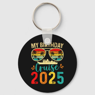 Porte-clés Ma croisière d'anniversaire 2025 Croisière de fête