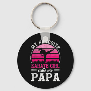 Porte-clés Ma fille Karaté préférée m'appelle Papa Fête des p