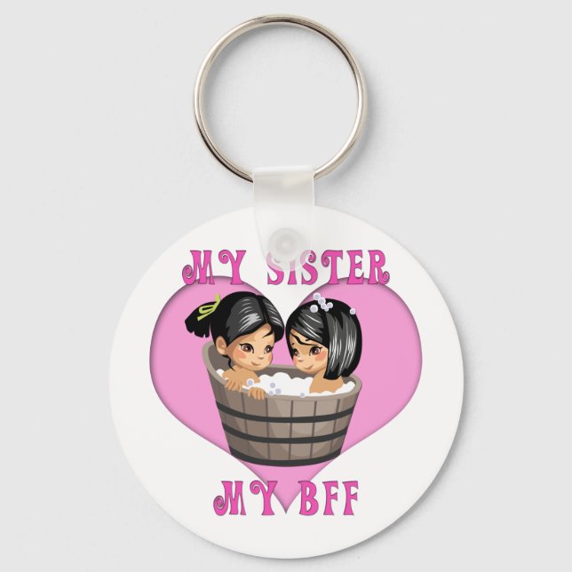 Porte-clés Ma Soeur MON Bain BFF (Recto)