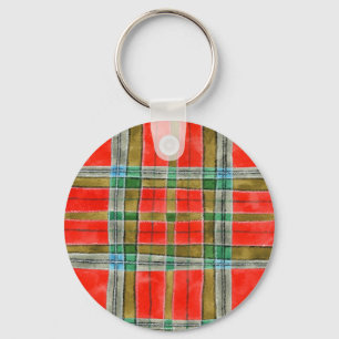 Porte-clés MAC BAIN TARTAN Porte - clé rond en aluminium