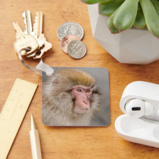 Porte-clés Macaque Japonais, Moment de Faune Silencieuse