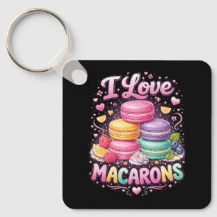 Porte-clés Macarons Amour Sucré