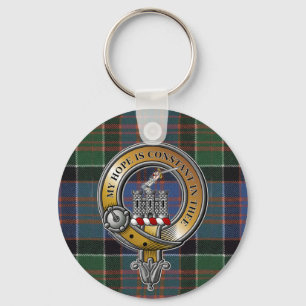 Porte-clés MacDonald Clanranald Tartan & Badge