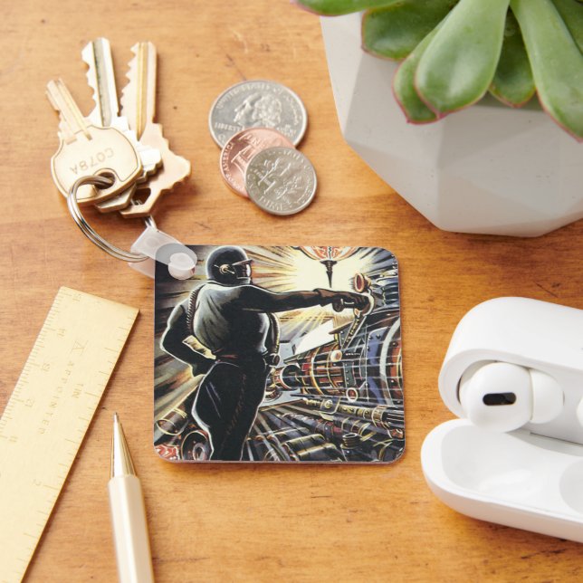 Porte-clés Machines futuristes Sci Fi de science-fiction vint (Bureau)