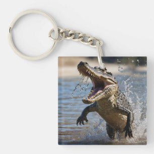Porte-clés Mâchoires effrayantes : Crocodile australien sauta