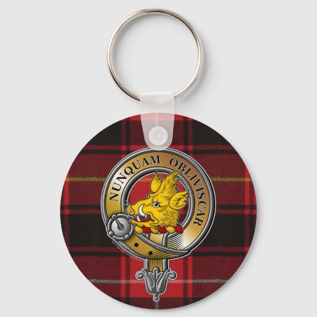 Porte-clés MacIver Tartan & Badge (Recto)