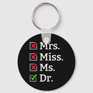 Porte-clés Mademoiselle Madame Docteur Cadeau Drôle Pour Les