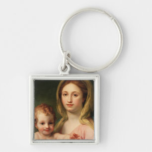 Porte-clés Madonna et enfant avec deux anges, 1770-73