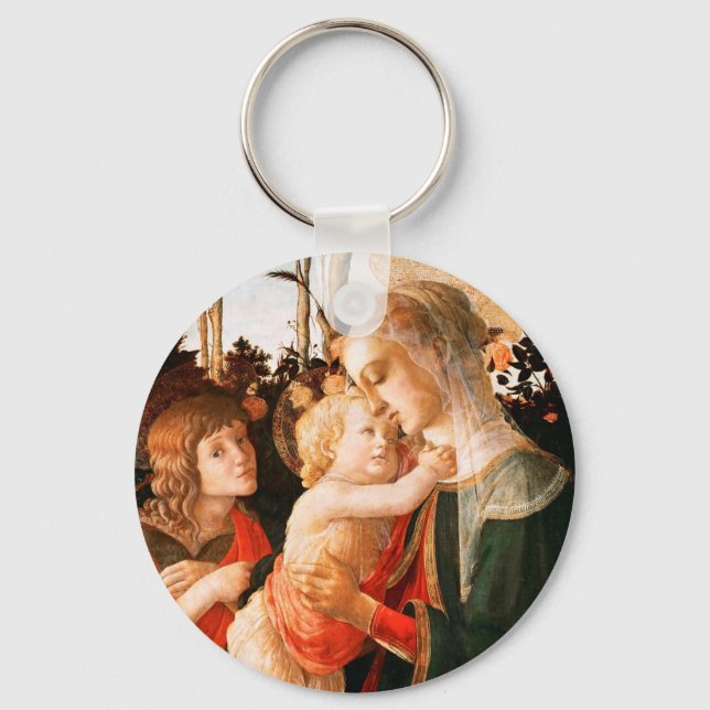 Porte-clés Madonna et Enfant avec Saint Jean le Baptiste (Recto)