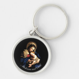 Porte-clés Madonna et son enfant