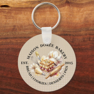 Porte-clés Magasin de boulangerie Pâtissier Dessert Sucreries