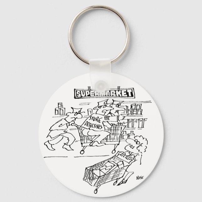Porte-clés Magasin de détectives dans un supermarché (Recto)