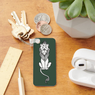 Porte-clés Mage de l'âge vintage Oz, Lion peureux