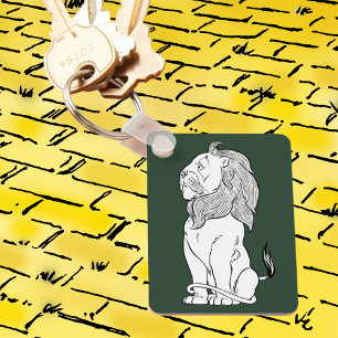 Porte-clés Mage de l'Oz vintage, Lion peureux courageux