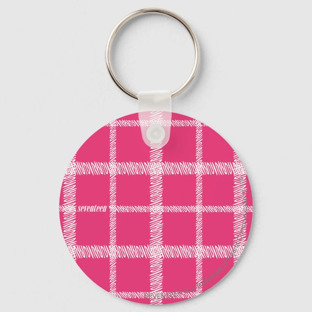 Porte-clés Magenta Plaid (Recto)