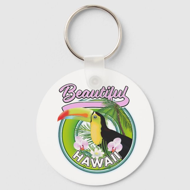 Porte-clés magnifique logo Hawaii Travel (Recto)