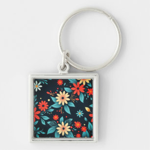 Porte-clés Magnifiques fleurs motif floral-48965