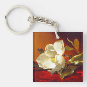 Porte-clés Magnolia sur Red Velvet Martin Johnson Heade