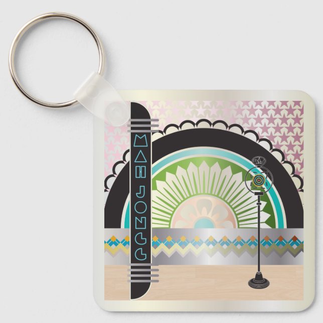 Porte-clés Mah Jongg Deco Porte - clé (Recto)