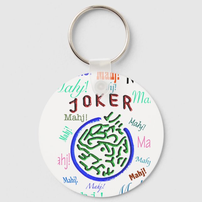 Porte-clés Mah Jongg Joker Porte - clé (Recto)