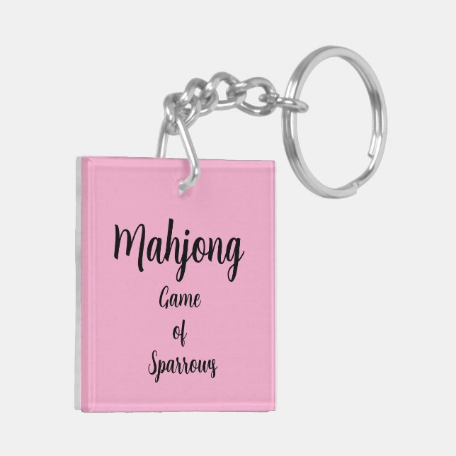 Porte-clés Mahjong (Dos gauche)