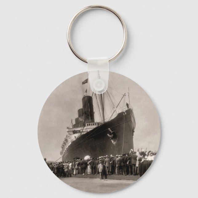 Porte-clés Maiden Voyage de RMS Lusitania, 13 septembre 1907 (Recto)