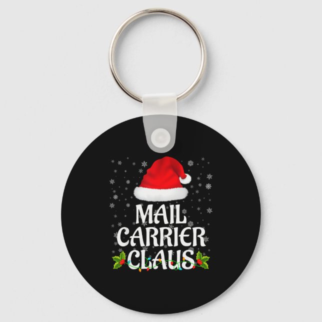 Porte-clés Mail Carrier Claus Christmas Lights Pajama Family  (Recto)