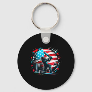 Porte-clés Maillot de cricket Usa Amoureux de l'équipe de cri