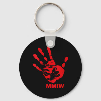 Porte-clés Main de femme MMIW rouge indigène amérindienne