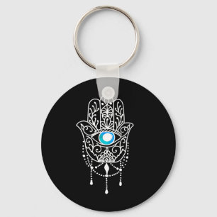 Porte-clés Main de Hamsa mauvais œil Namaste Yoga Méditation 