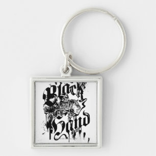 Porte-clés Main noire - Collage