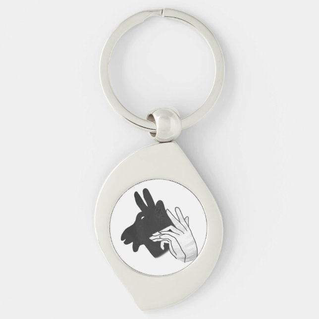 Porte-clés Main Silhouette Billy Chèvre (Devant)